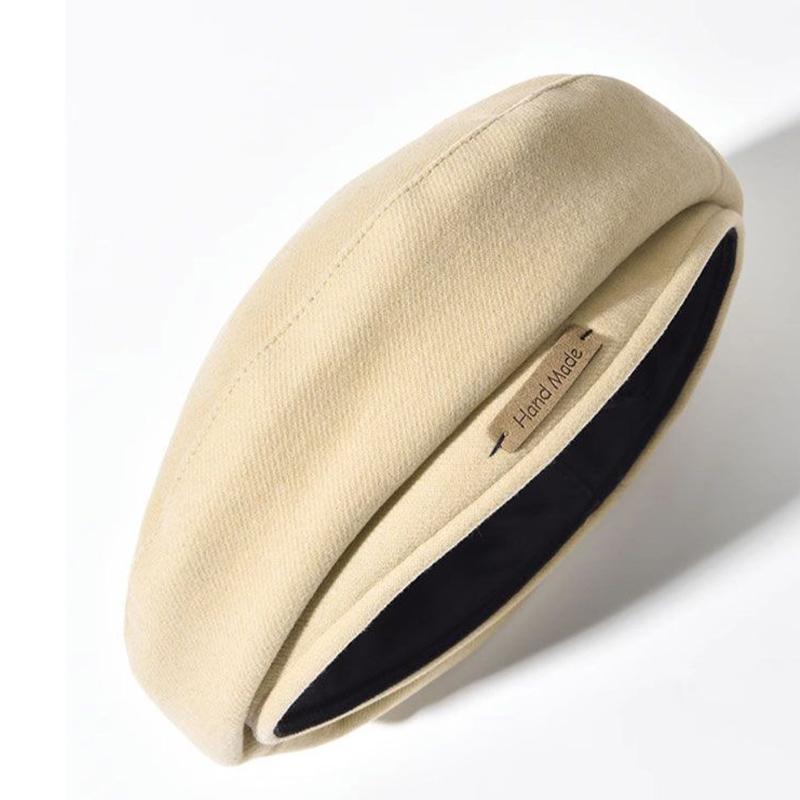 Beret Women Autumn And Winter Japanese Style Large Head Circumference Ins Network Celebrity Face Small Octagonal Painter Hat