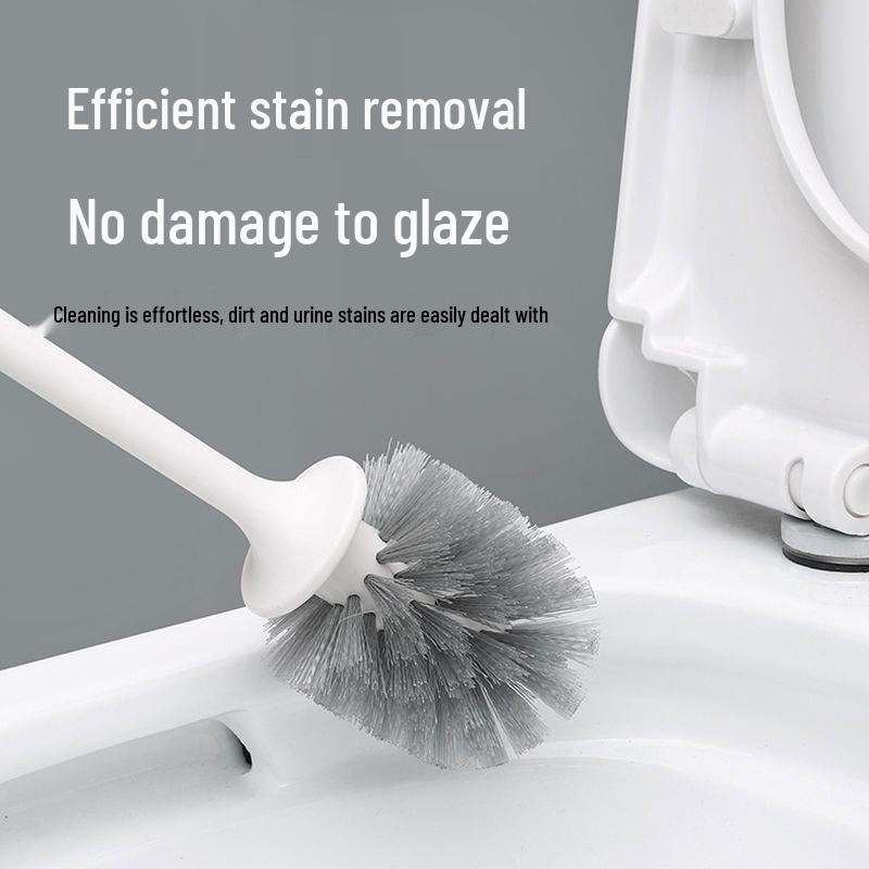 Multifunctional Soft-Bristle Toilet Brush with Long Handle & Base