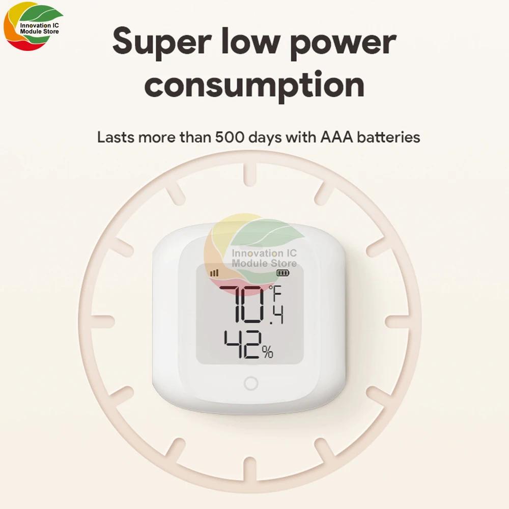 Tuya Smart WiFi/Zigbee Temperature and Humidity Sensor Remote Linked Indoor Hygrometer with Alexa Google Home Support