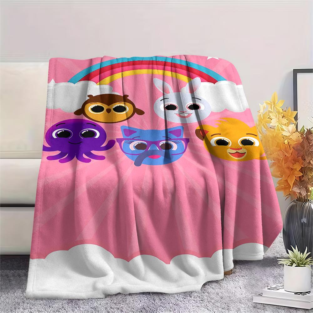 Bolofofos characters Print Flannel Blanket,High quality Comfortable for All Seasons,Home Decor,Warmth and Comfort,Perfect for Christmas Gifts