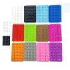 6 Random Colors Multi-Functional Silicone Suction Cup Pad for Various Cell Phones - Non-Slip Square Pad with 24 Suction Cups