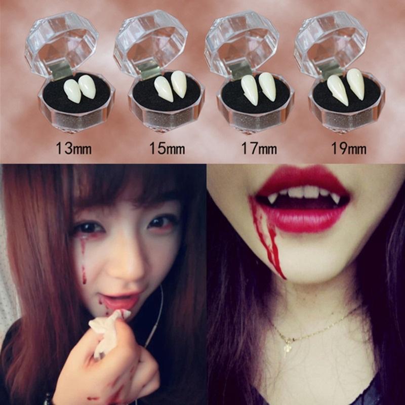 1 Pair 5 Styles Halloween Cosplay Dentures Zombie Vampire Teeth Ghost Devil Fangs Props Costume Party