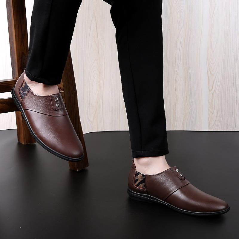 Casual Shoes Men Real Genuine Leather Luxury Loafers Men Handmade Office Formal Wedding Loafer Shoes Leisure Brand Slip On Flats