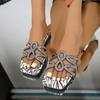 Fashion Shoes for Women 2025 New Open Toe Women's Slippers Fashion Crystal Outdoor Daily Best Seller Summer Plus Size Flat Slippers