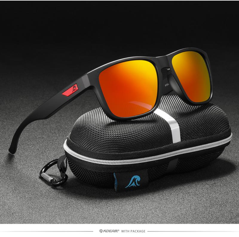 

KDEAM Brand Design High Quality Men s Square Polarized Sunglasses Color Coating Lens Vintage Women Sun Glasses Traveling Eyewear Only Sunglasses