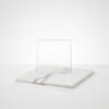 Glass coaster 30x30 for candles, glass cake stand