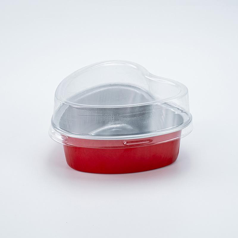Heart-Shaped Aluminum Pudding Cup for Air Fryer Use Only (Not for Domestic Sales)