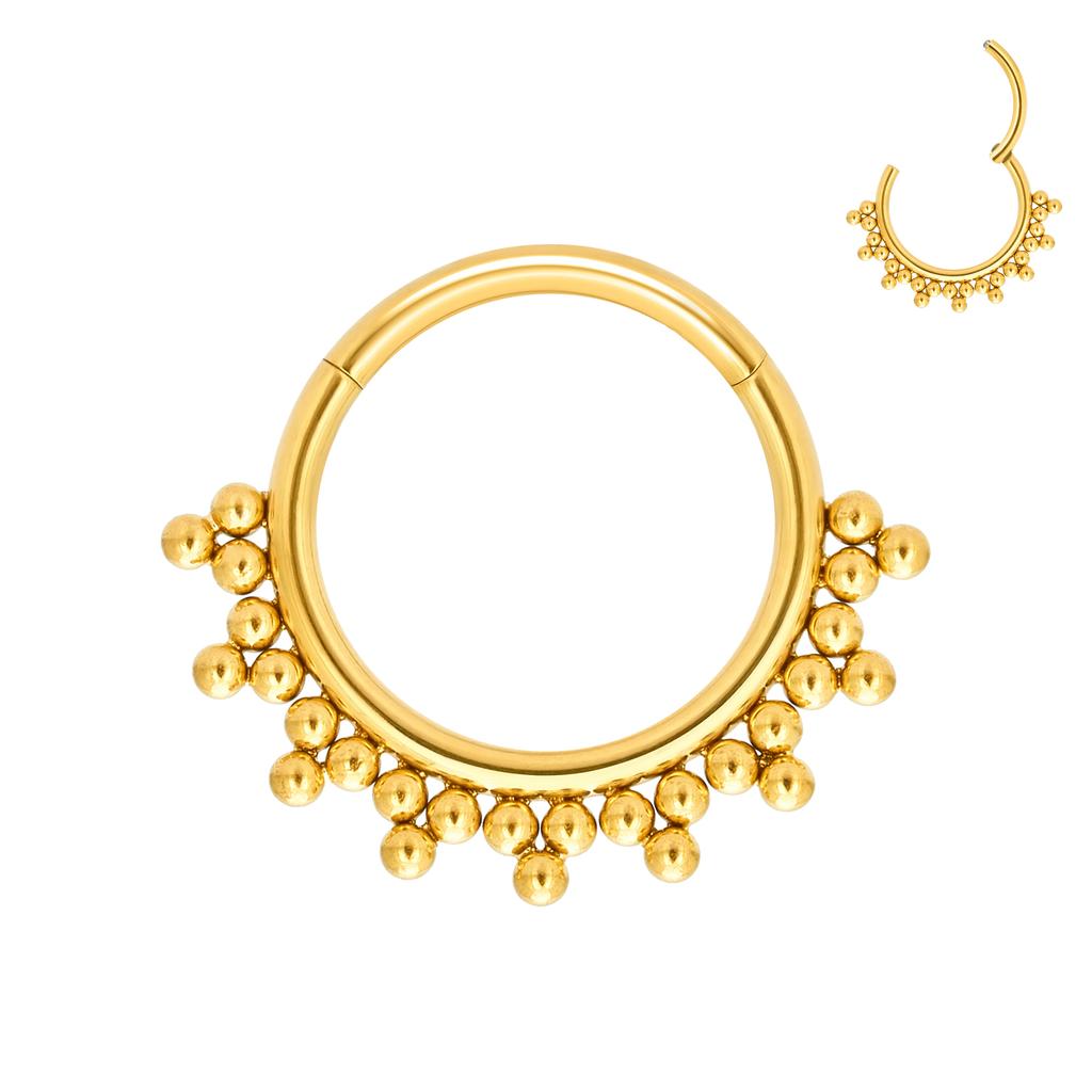 G23 Titanium Piercing Nose Ring Body Jewelry Hoop Earings ASTM F136 Cartilage Tragus Diaphragm Titanium Hing