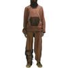 Adidas Originals X Hamcus Collaboration FW23 Color Block Logo Pocket Hoodie Unisex Hoodies Brown IX4341