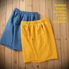 New Pure Cotton Terry Casual Shorts for Men and Women, Summer Solid Color Couple's Drawstring Knee-length Shorts