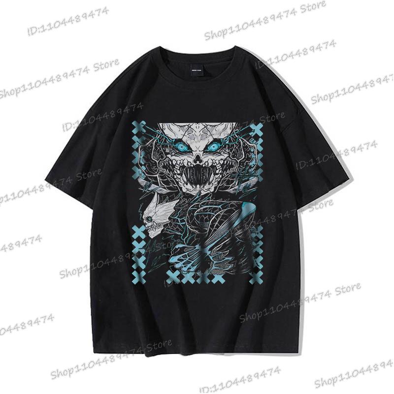 Camiseta Gráfica de Anime Japonés Kaiju No 8 Moda Casual Manga Corta Camiseta de Algodón Soshiro Hoshina Divertida para Hombres Mujeres Manga Manga