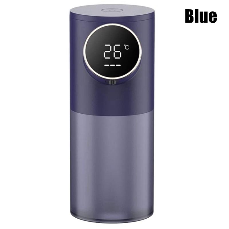 

Foam Soap Dispenser Automatic USB Rechargeable 320ml Liquid Soap Dispensers Digital Display Foam Hand Sanitizer Machine For Home синій
