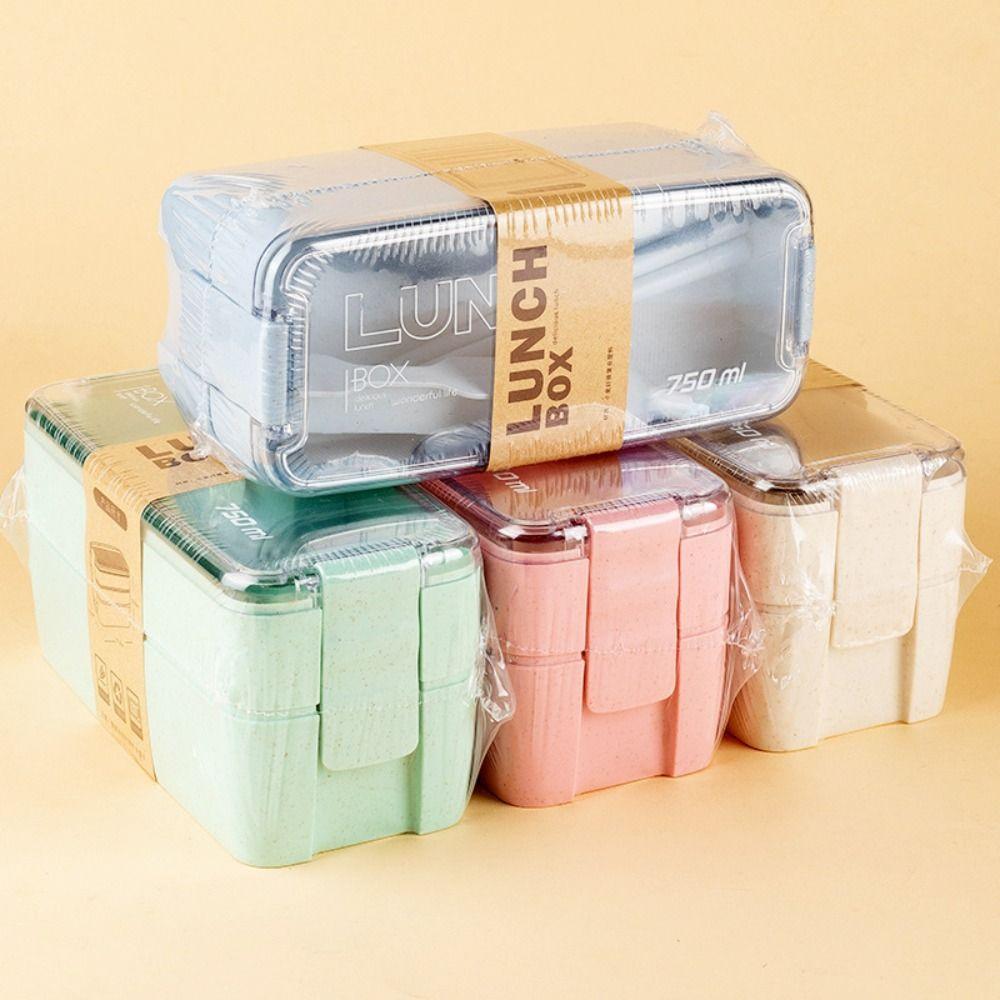 Microwave Bento Box Wheat Straw Lunch Containers New Lunch Box