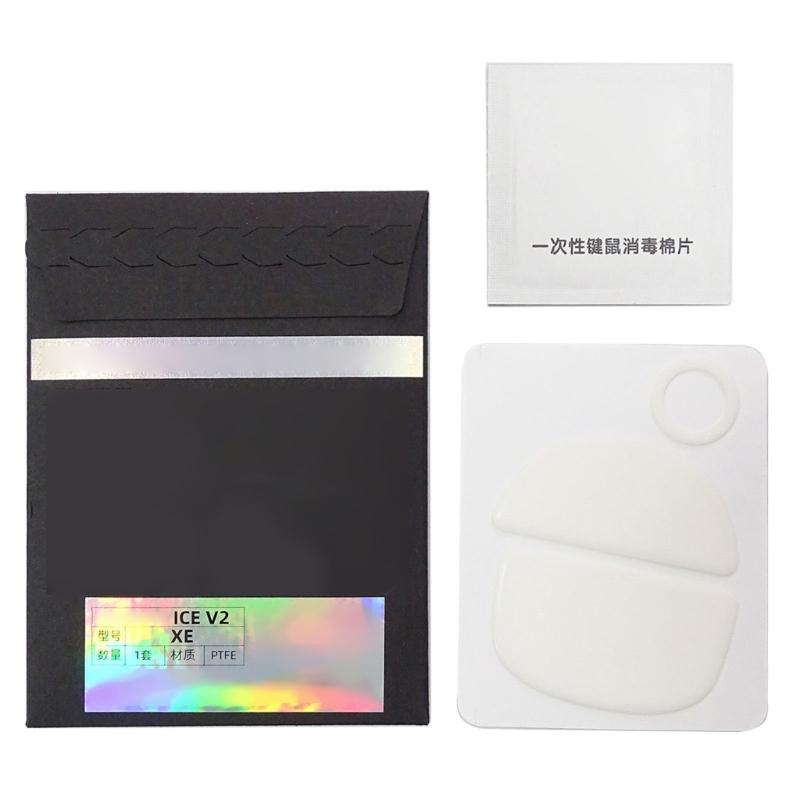 Esportstiger Ice Version Maus Skates Aufkleber Maus Füße Pad Runde Gleiter Gebogene Kanten für VAXEE XE Maus