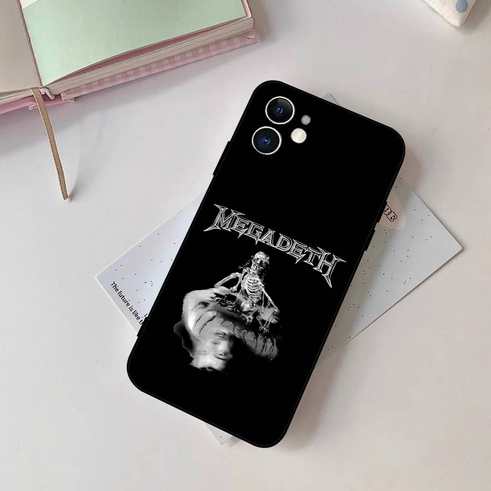 Music Band T-Megadeth Phone Case Black Phone Case For IPhone 17/16/15/13/14 Pro Max/ 11Plus/X/Xr/Xs Max 13mini