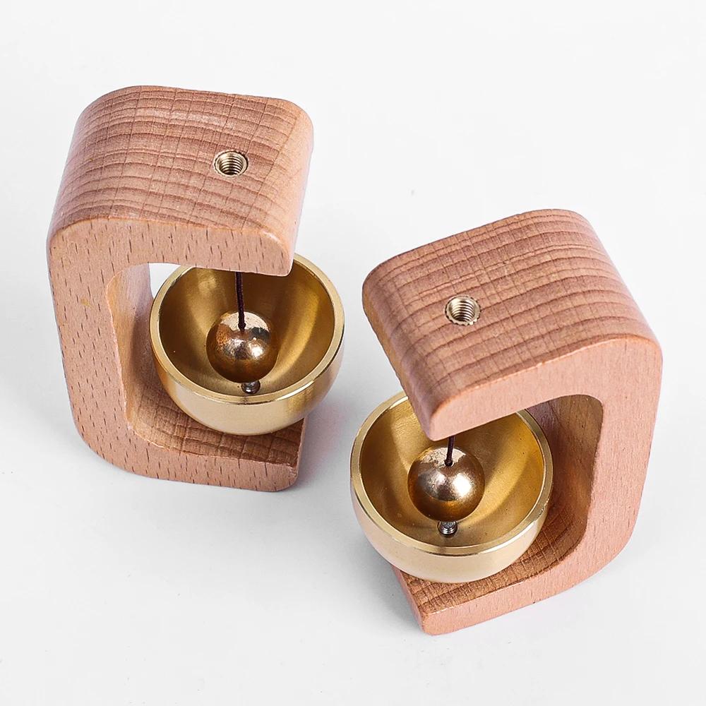 6/1PCS Wireless Solid Wood Door Wind Chime Hanging Bell Reminder Shopkeepers Doorbell For Decoration Doorways Home Decor Gifts