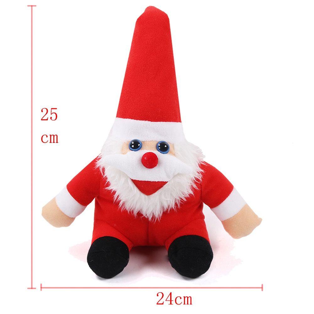 Cat Dog Riding Outfit with Christmas Doll Santa Claus Pet Clothes Dog Apparel Costumes Pet Supplies