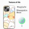 Cute Animal dog pattern lovely design  Phone Case For iPhone 17 16 15 14 13 12 Plus Pro Max  High-end Luxury Magsafe Sheepskin
