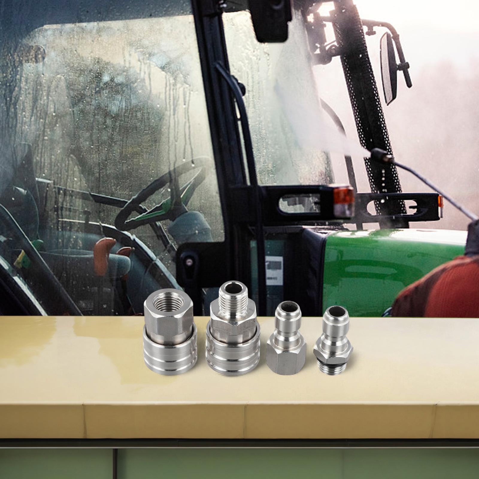Efficient Quick Connect High-Pressure Washer Adapter High-Pressure Performance Stainless Steel Water Connector China Mainland