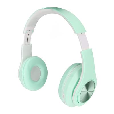 RGB Headset, Foldable and Retractable Headphones with Breathing Light, 65 Hours Playtime, with Mic, HiFi Stereo, Deep Bass, for Travel and Studying