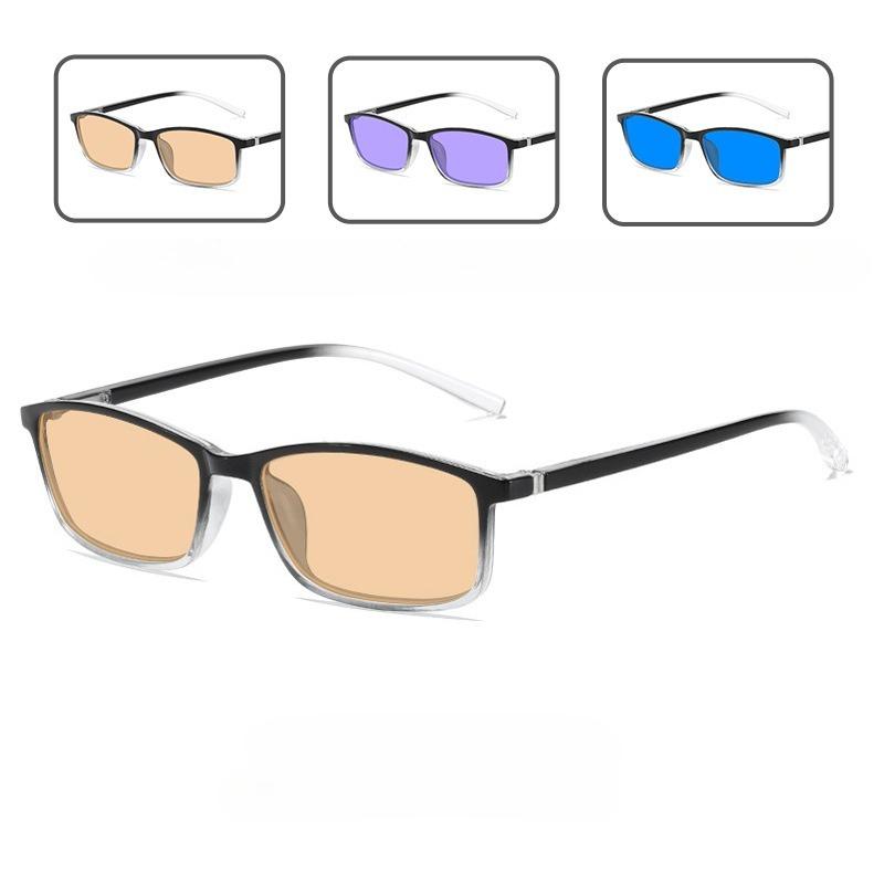 

Unisex Ultra Light Gaming Anti Blue Light Glasses Office Specific Vintage Goggles Fashionable Sports Square Frame Eyeglasses Tea