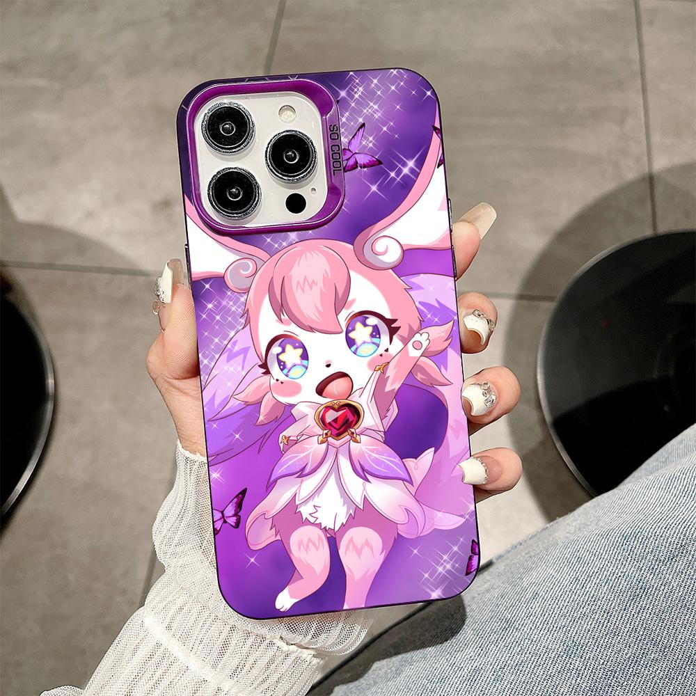 HSR Mem Purple Translucent Mobile Phone Case for iPhone 17 16 15 14 13 12 11 X XR XS Air Pro Max Plus Colorful Cover