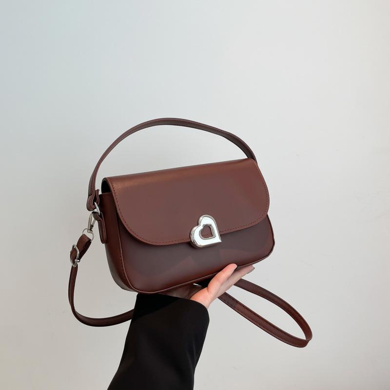 Textured Foreign Style Underarm Handbag Women's 2025 Winter New Fashion Casual Saddle Bag Single Shoulder Messenger Bag