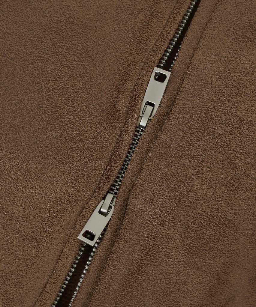 Standarderror 87-Stan009 [Renewal] Standard Blouson Suede Jacket Crack Brown (C Type)