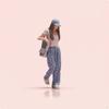 Miniature Doll Resin Figurine Fashion Girl Mini Figure Collectible for Dollhouse