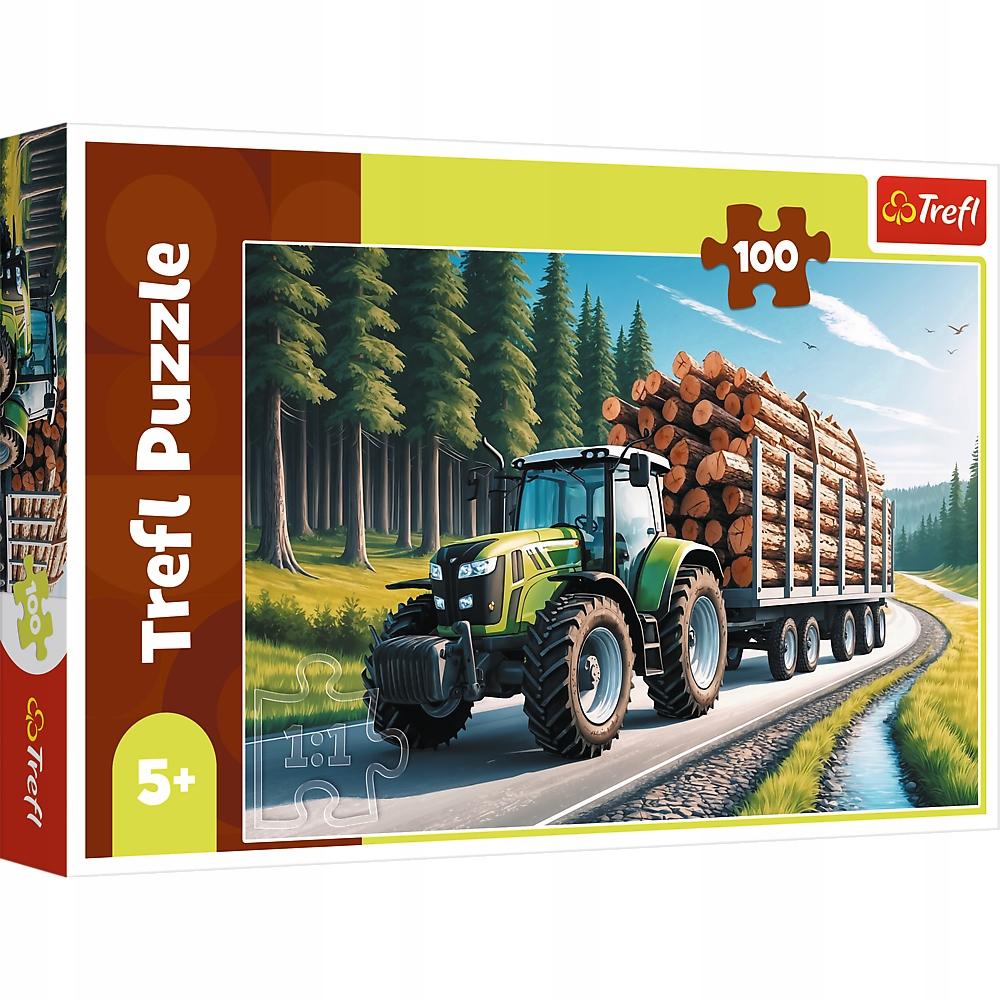 PUZZLE 100 CIĄGNIK LEŚNY 16493