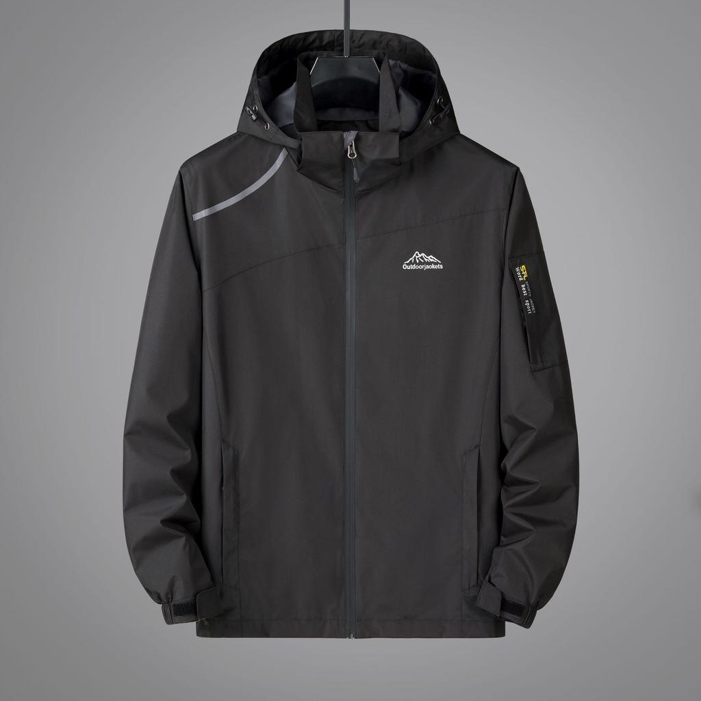 Venkovní bundy Pánské a Dámské Podzimní Tenká Módní Slim Fit S Kapucí Jezdecká Horolezecká Turistická Rybářská Bunda Příliv