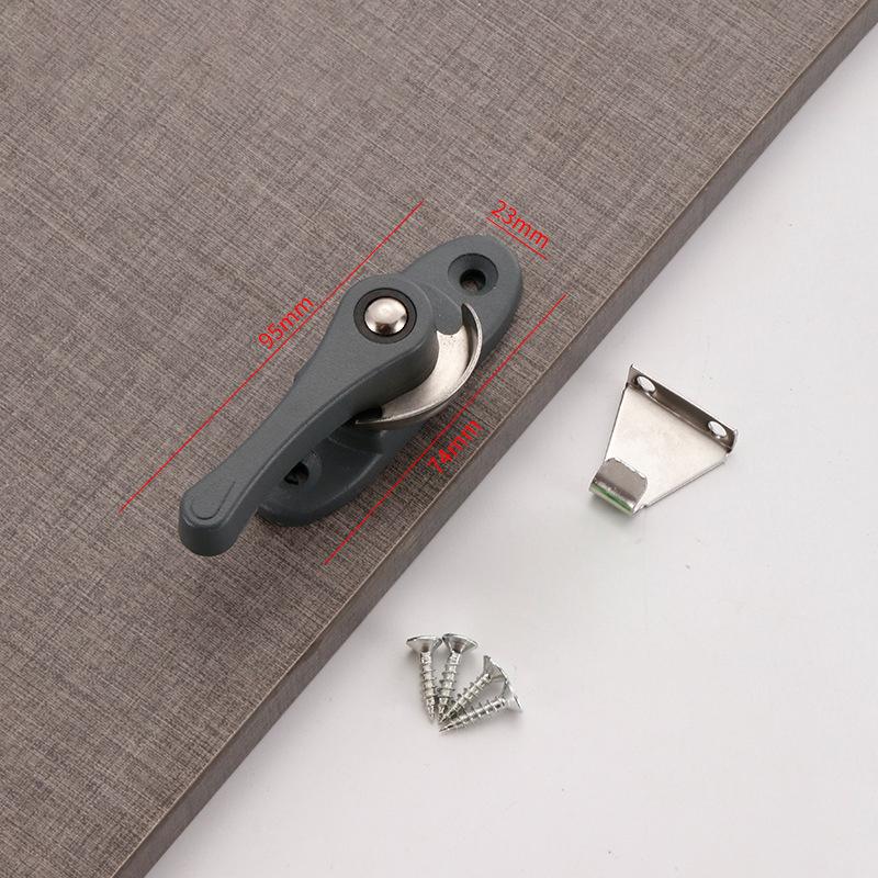 

Stainless Steel Universal Crescent Lock With Hook Aluminum Doors And Windows Hook Lock Child Safety Window Lock Buckle