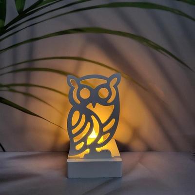 Hollow Owl Insert Gypsum Mold Diy Silicone Mold Candle Holder Home Decoration