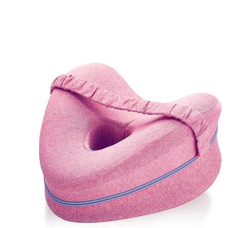 Knee Pillow For Side Sleepers - Smooth Spine Alignment Pillow Memory Foam Leg Pillows For Back Hip Pain Spine Aligning Sciatica Set