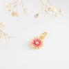 Gold Plated Heart Flower Clip Charm Beads Dangle For Snake Bracelet Necklace DIY Jewelry Women Gift Sparking