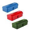Portable Metal Tool Box Multi Compartment Organizer Heavy Duty Iron Construction Secure Lock For Garage Workshop Storage