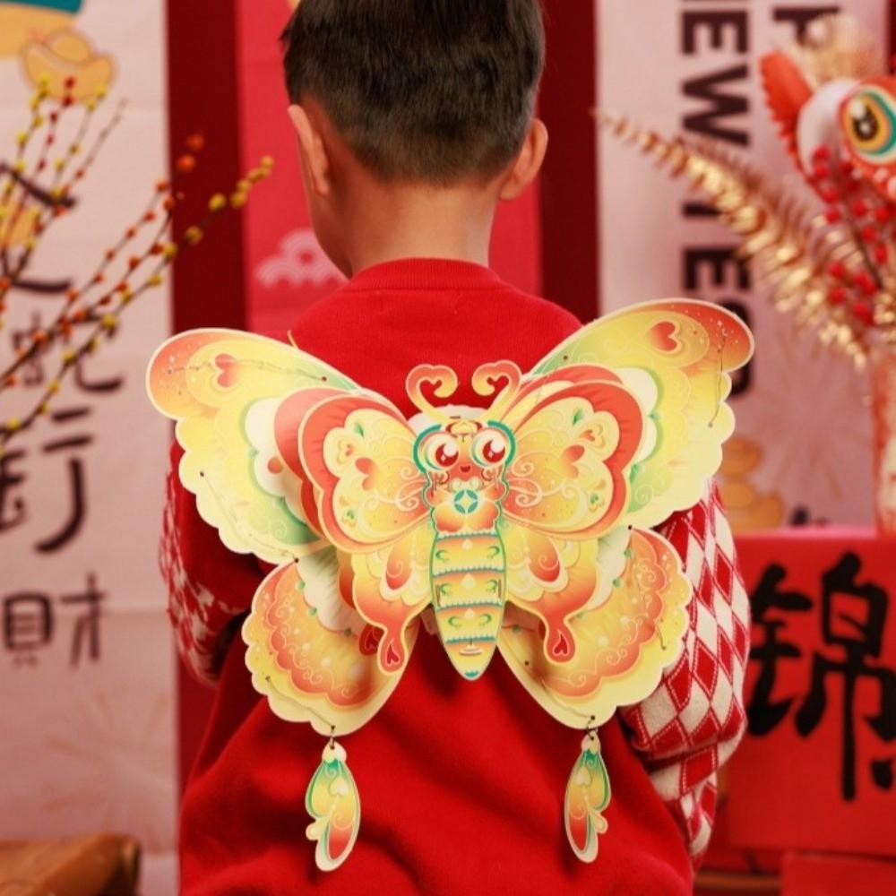 Handmade Mid-Autumn Festival lantern DIY Can Carry and Hold Portable Dragonfly Lamp  Children Toys