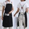 Waterproof Chef's Apron with Pockets Uniform Apron Stylish Work Apron  for restaurants, caf