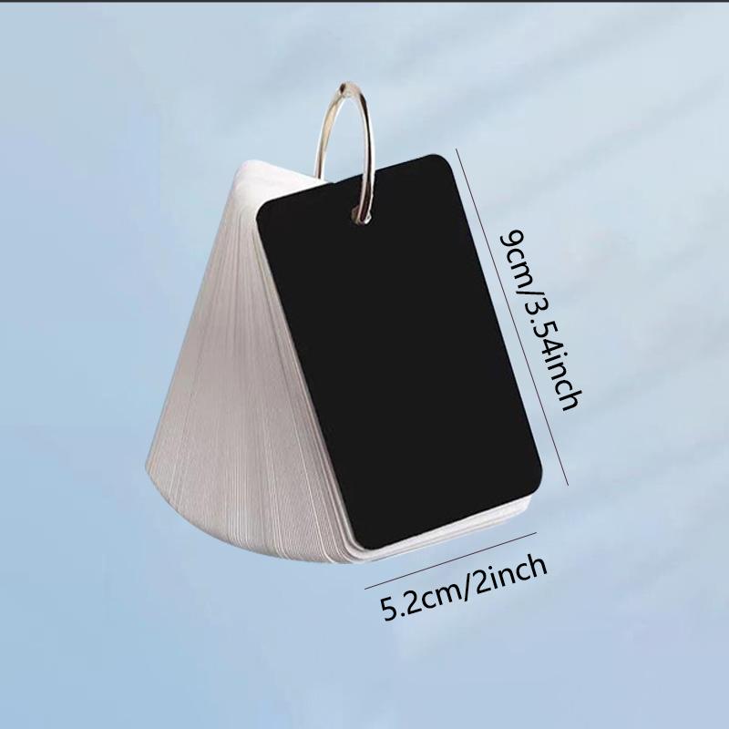 1pcs Portable Notebook Loose Leaf Notepad Ring Sticky Note Blank Flashcards Students Kawaii Stationery Diary Card Mini Spiral Notepad