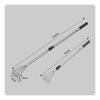 Telescopic Rake Extendable Tool Compact for Yard, Gardeners