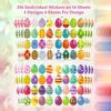 512Pcs Eggs Sticker for Kid Adult Wrapping Sticker Festival Party Decoration Sticker for Seal Envelope Card Packaging