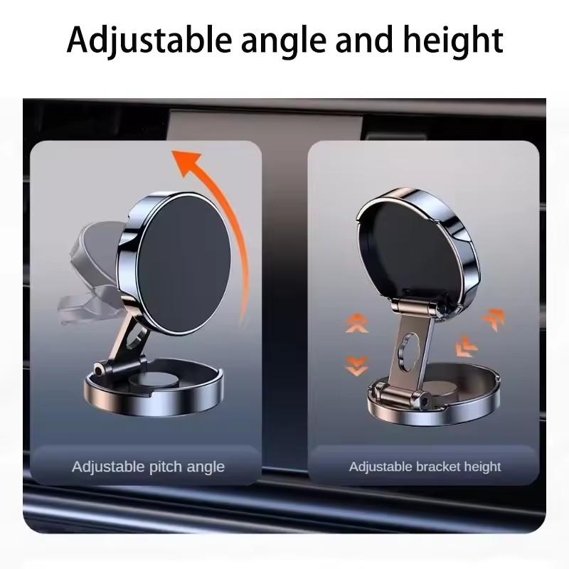 New Strong Magnetic Car Phone Stand Car Holder 720 °   Foldable Round Bracket Support for Universal Phones Mount Holders in Car