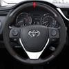 Custom Car Steering Wheel Cover 100% Fit For Toyota 2013-2018 Corolla 2014-2019 Corolla iM (US) 2017-2018 Auris Car Accessories