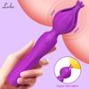 Powerful AV Vibrator for Women Clitoris Clit Stimulator USB Rechargeable Magic Wand Massager Adults Goods Sex Toys for Female
