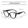 Women's Fashion Cat-Eye Photochromic Reading Glasses Neutral Personality High-Definition Anti-Blue Light Presbyopia Glasses