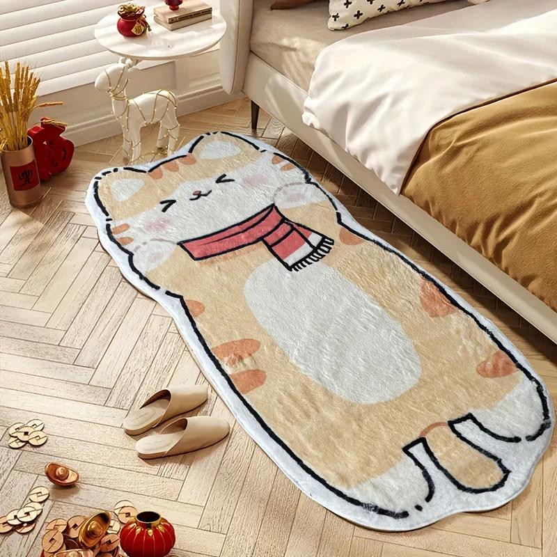 Kawaii Capybara Plüsch Flauschig Rutschfest Warm Teppich Weiche Dekoration Bodenmatte Für Schlafzimmer Eingangsbereich Nachttisch