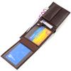 Perfect Horizontal Medium Size Genuine Grain Leather Men's Wallet CANPELLINI 21863 Brown