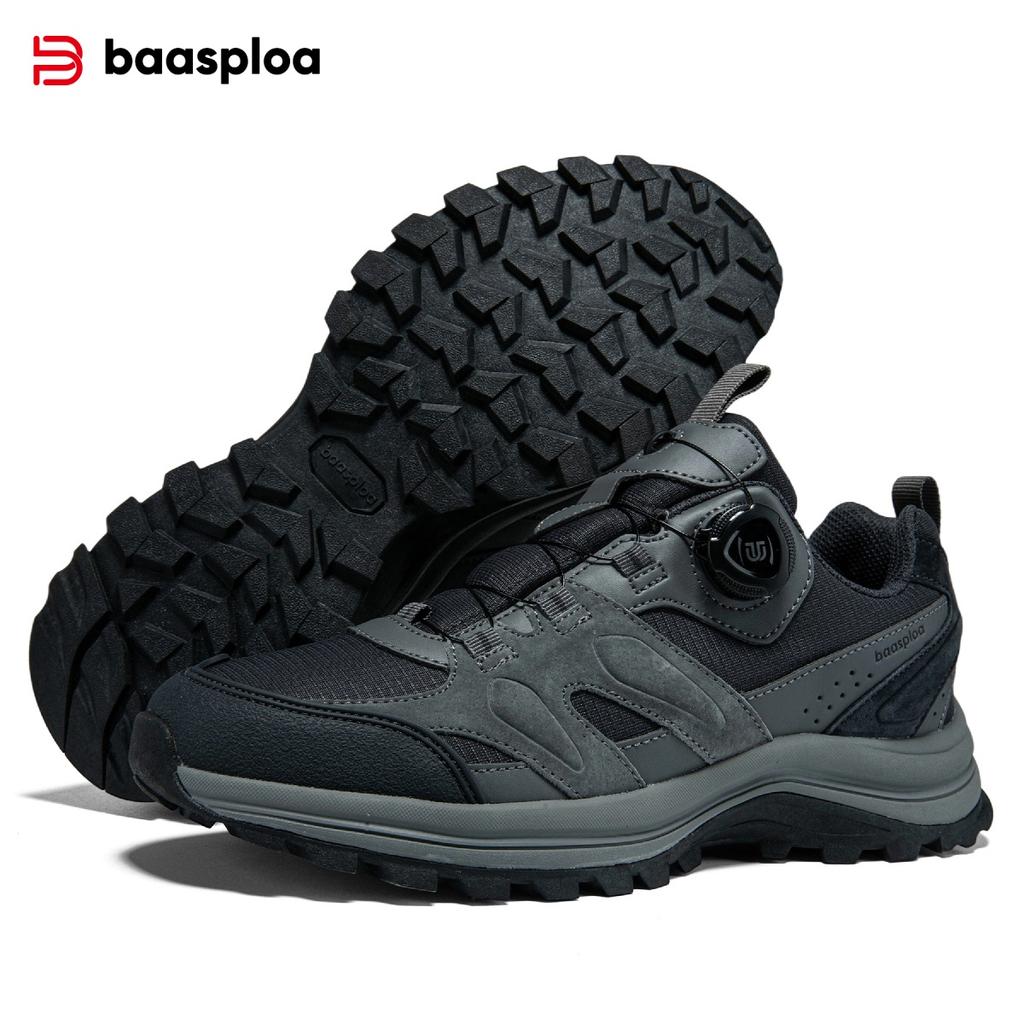 Men's Hiking Boots Outdoor Shoes Swivel Buckle Non-slip Lightweight Hiking Shoes Men's Non-slip Sports Shoes Breathable Cross-country Running Shoes