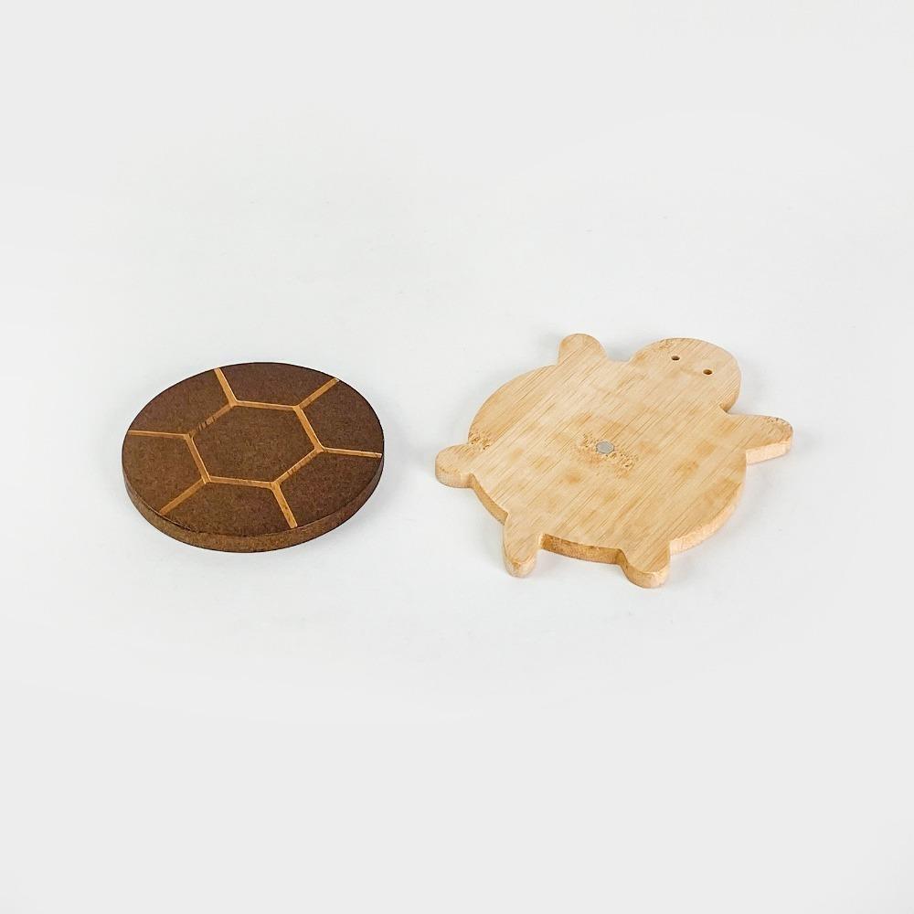 Creative and Cute Shape Black Walnut Solid Wood Turtle Insulation Mat Kettle Tea Coaster Tableware Anti-scald Table Ornaments