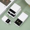 Necklaces Earrings Ring Drawer Boxes Small Travel Jewelry Gift Display Packaging Box Outer Paper Inner Velvet